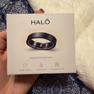 HALO Black Smart Activity Ring – Health Tracking & Waterproof